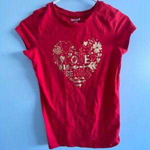 Girls Cat & Jack Heart Shirt